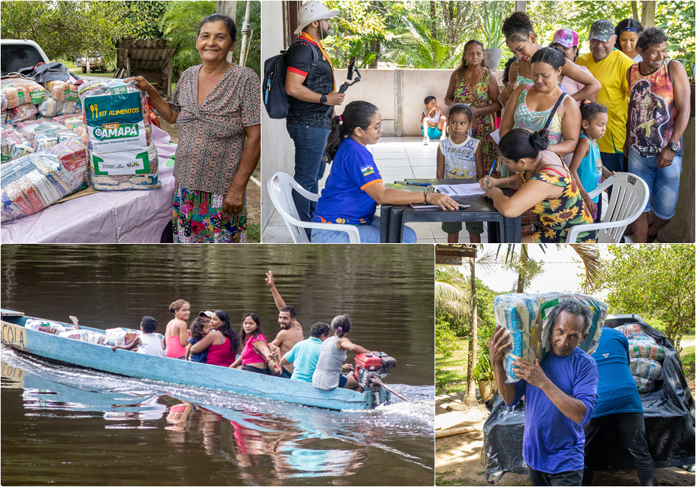 ENTREGAS DOS KITS DE ALIMENTOS PARA AS FAMÍLIAS EM VULNERABILIDADE SOCIAL ATINGIDAS PELA ESTIAGEM - RIO AMAPARI